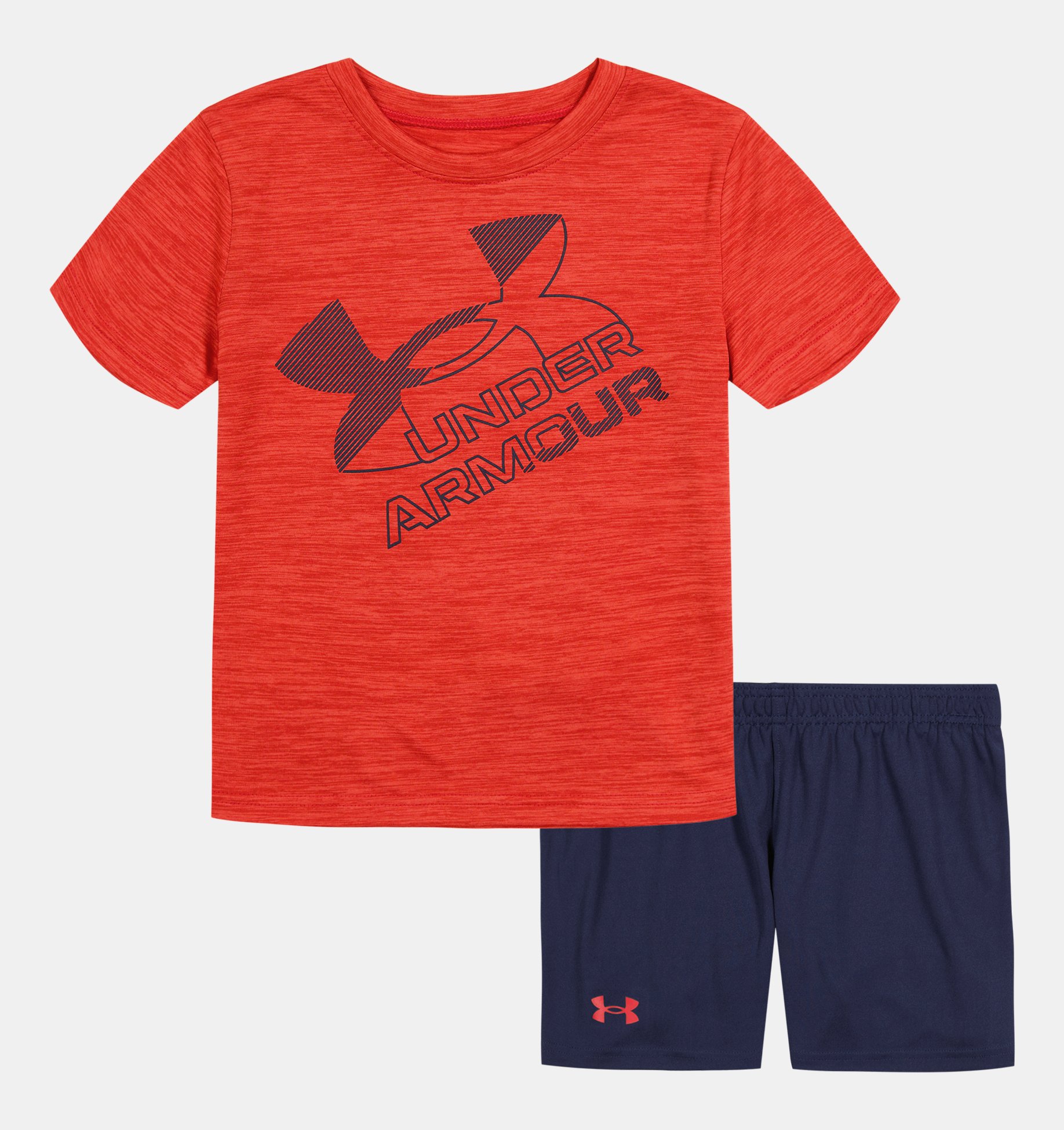 UNDER ARMOUR HeatGear Big UA Logo Athletic Shorts Toddlers Boys 4T 